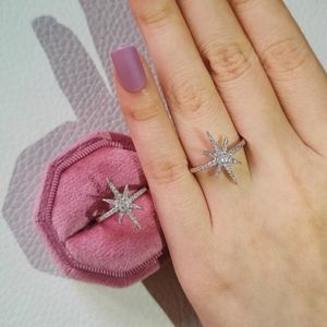 NEW Silver Diamond shooting star Ring